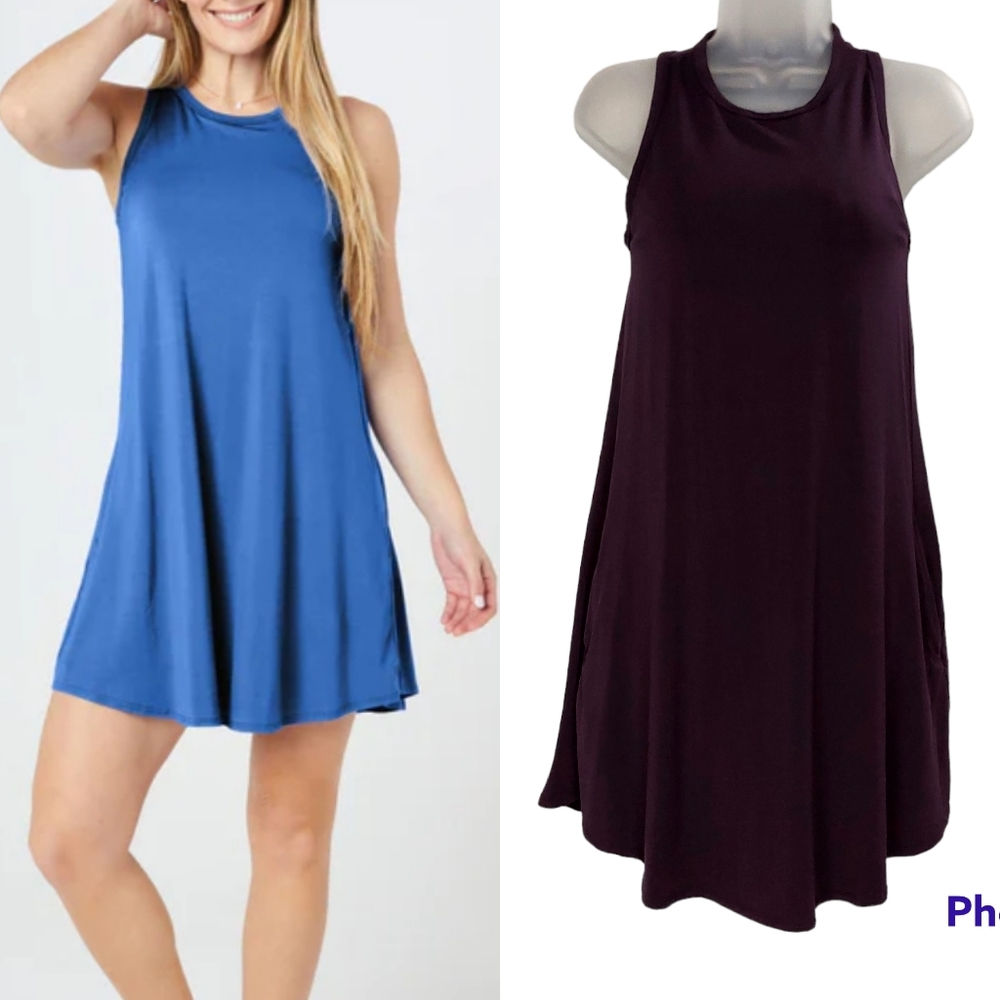 SHEBIRD Tunic Tank Dress with built-in bra
